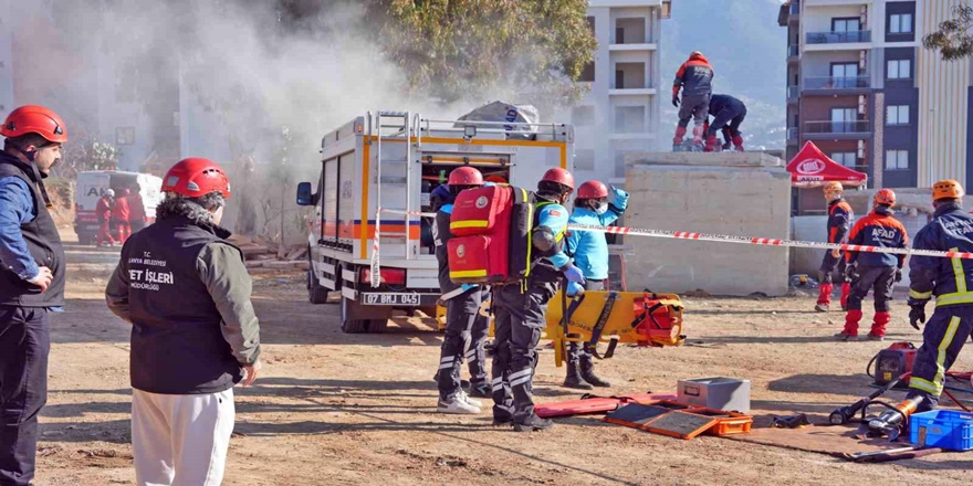 Alanya’da 6 Saat Süren Deprem Tatbikatı