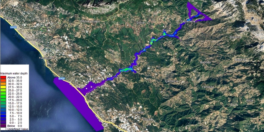 Alanya’da Dereler İçin Taşkın Risk Haritası Çıkarıldı