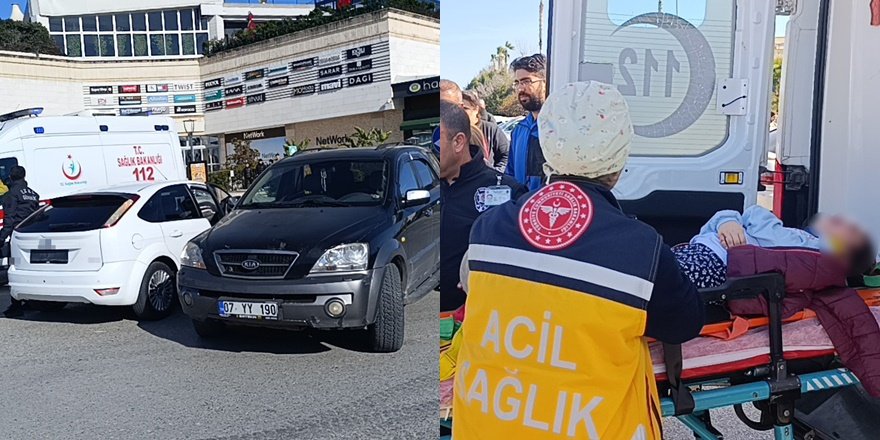 Manavgat’ta çarpışma: Aynı aileden 3 kişi yaralandı
