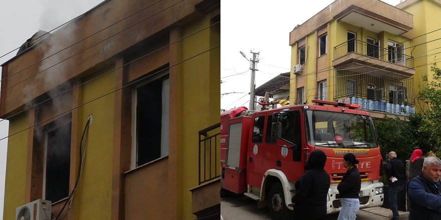 Kepez’de daire yangını paniğe neden oldu