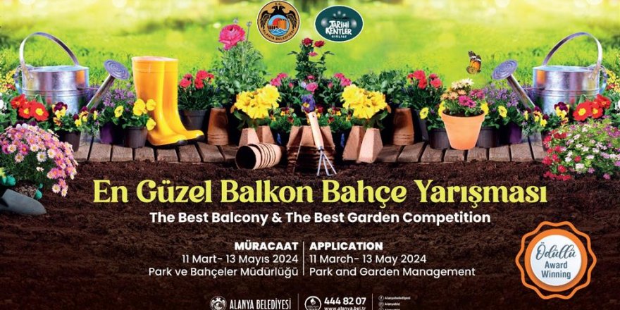 Alanya'da En Güzel Balkon Bahçe Yarışma Kayıtları Devam Ediyor