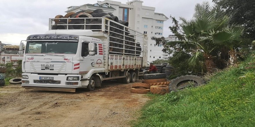 Alanya’da 6 Yılda 30 Tır Atık Lastik Ekonomiye Kazandırıldı