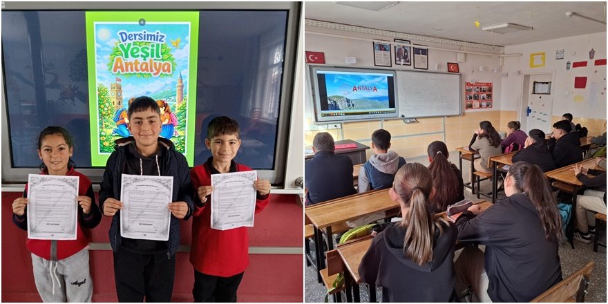 Korkuteli’nde ders “Yeşil Antalya” oldu