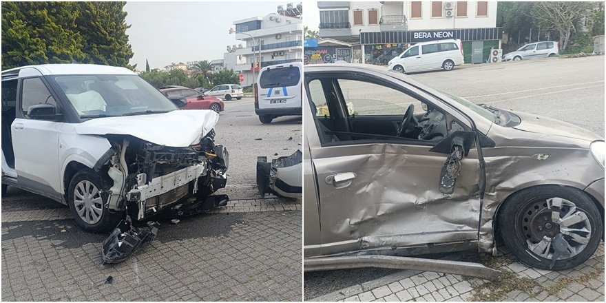 Manavgat’ta feci kaza! Sürücü yaralandı