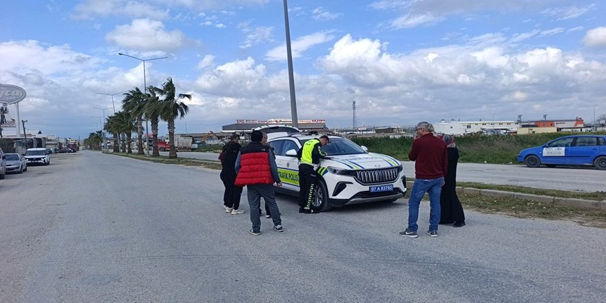 Manavgat’ta motosiklet kazası kamerada