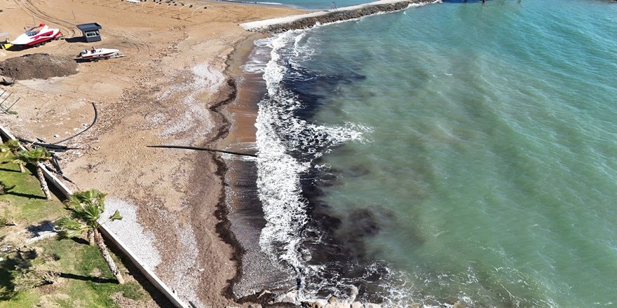 Alanya sahilindeki siyah tabakanın sırrı çözüldü