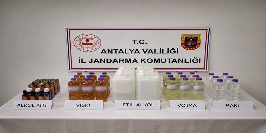 Konyaaltı’nda kaçak alkol operasyonu düzenlendi