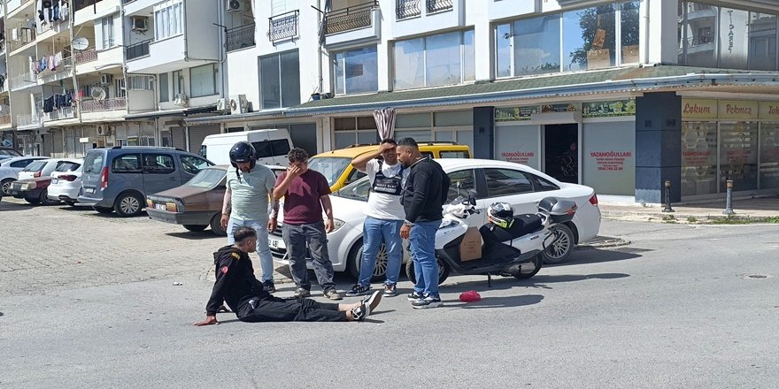 Çocuğa Çarpmamak İçin Devrildi: Yaralı Kurtuldu