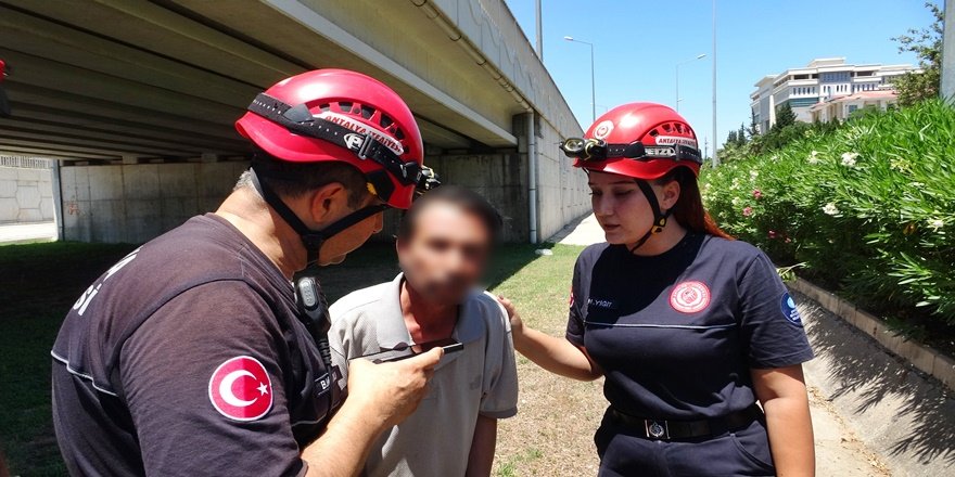 “Gider borusuna düştüler” ihbarı ekipleri alarma geçirdi