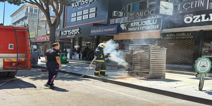 Serik’te trafo yangını paniğe neden oldu