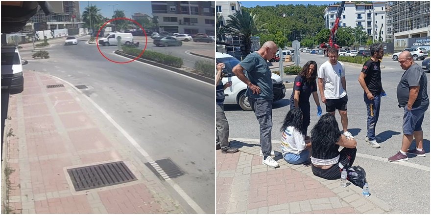 Manavgat'ta Ani Fren Kazası: Motosiklet Sürücüsü Yaralandı