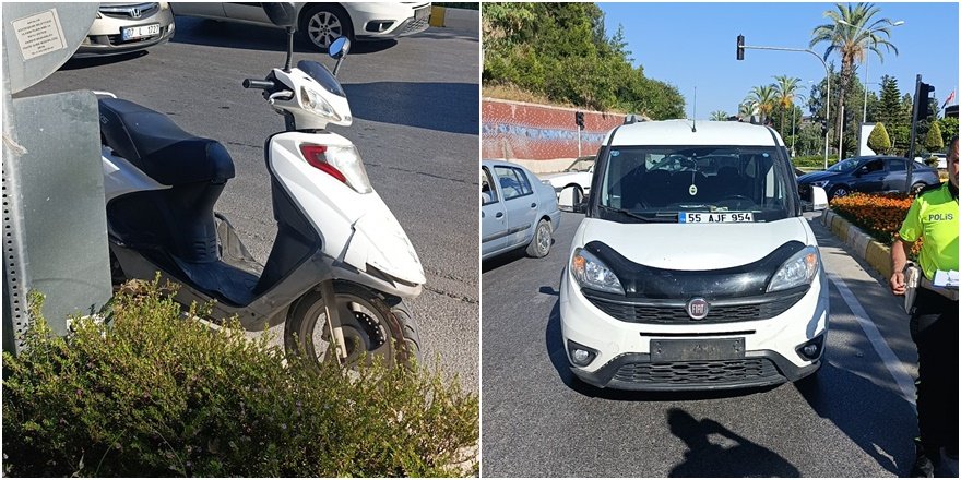 Manavgat'ta Kavşakta Kaza: Motorlu Bisikletteki 1 Yaralı