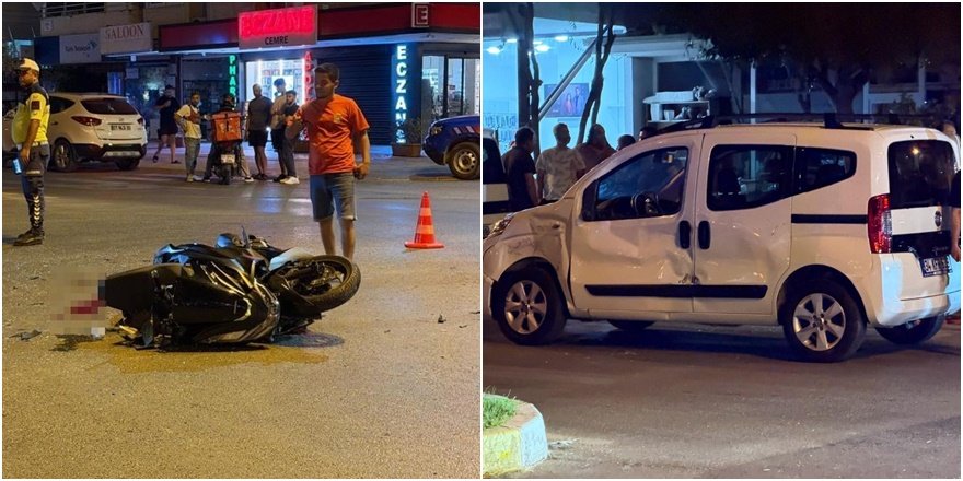 Alanya'da gece kazası: 17 yaşındaki sürücü yaralandı