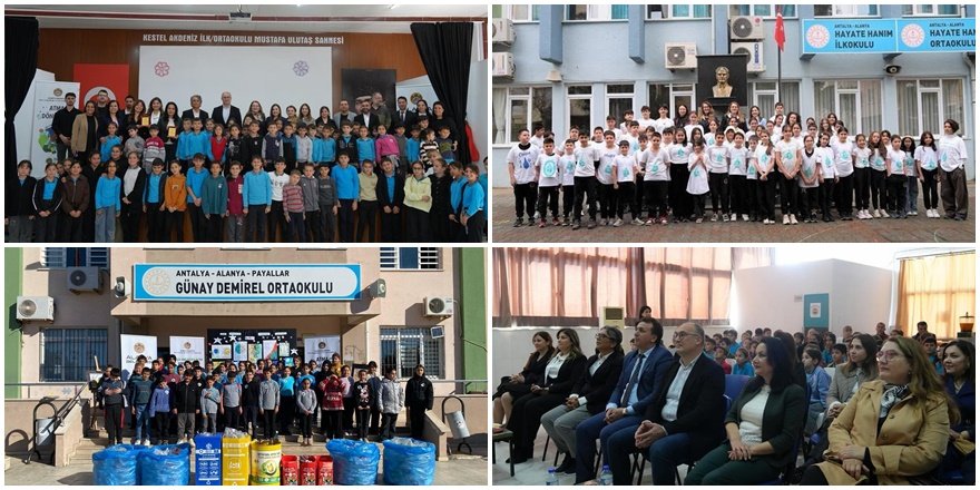 Alanya'da 3 Bin Öğrenciye Çevre Bilinci Aşılandı