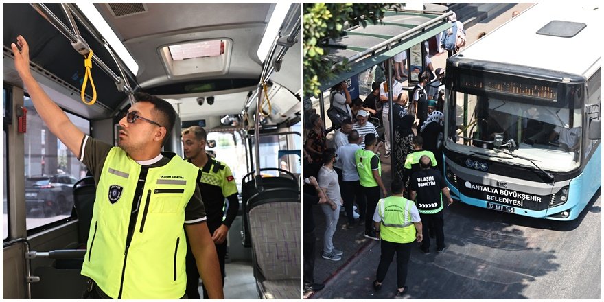 Antalya'da Toplu Ulaşımda Klima Denetimleri Sıklaştı