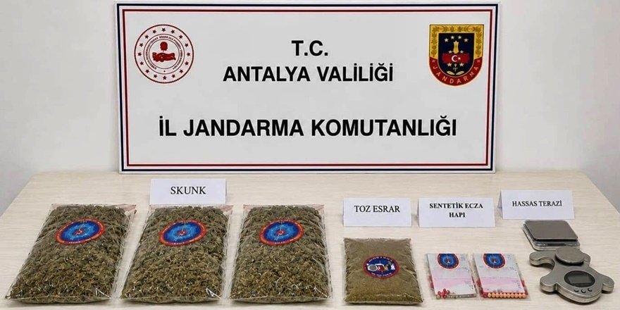 Antalya’da uyuşturucu operasyonu: 1 şüpheli gözaltında