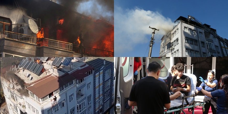 Antalya’da yangın paniği: 2 kişi son anda kurtarıldı