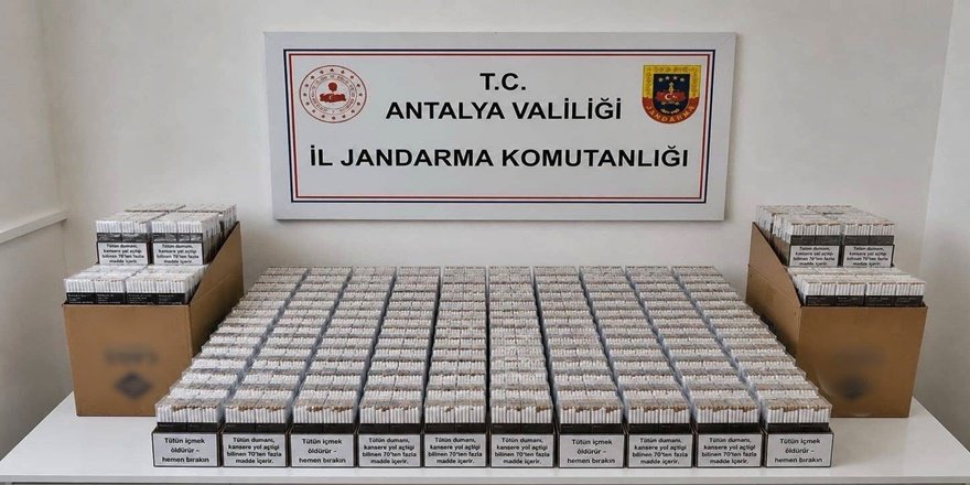 Alanya’da kaçak tütün operasyonu: Binlerce makaron ele geçirildi