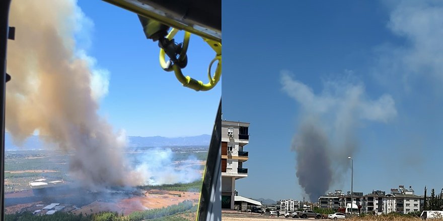 Antalya’da ormanlık alanda yangın: Havadan ve karadan müdahale