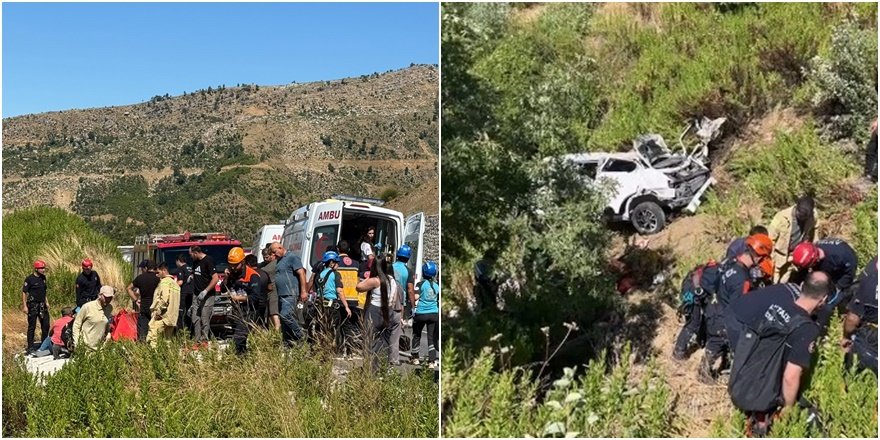 Manavgat’ta otomobil uçuruma yuvarlandı: 5 ölü