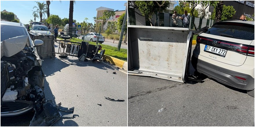 Manavgat’ta ani manevra kazayı beraberinde getirdi: 3 yaralı