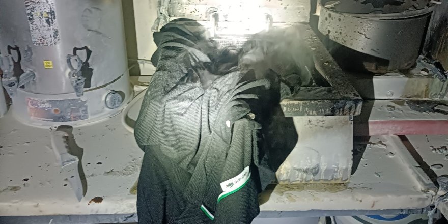Alanya’da restoran mutfağında yangın paniği