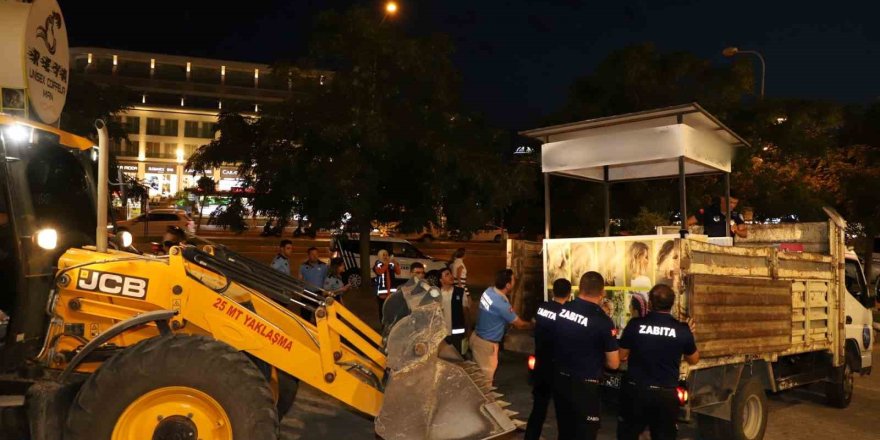 Aksu’da kaldırım işgallerine sıkı denetim