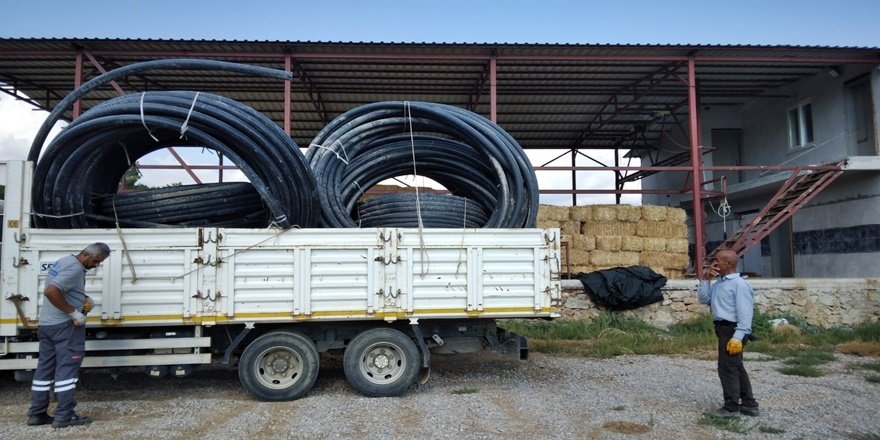 Antalya’da üreticiye 12 bin 300 metre sulama desteği