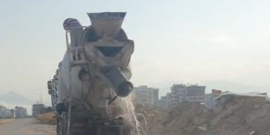 Kepez’de çevreyi kirleten beton mikserine 200 bin TL ceza