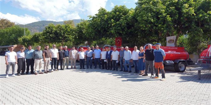 Alanya’da Kırsal Mahallelere 6 Yangın Tankeri Desteği