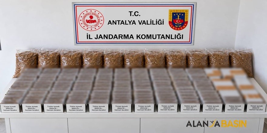 Antalya’da 1 Tonu Aşan Kaçak Tütün Ele Geçirildi