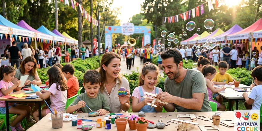 Antalya'da Çocuklar İçin Dev Festival: Dokuma Park Renklendi!