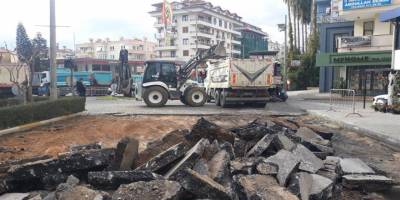 Alanya Belediyesi Başkent Kavşağı İle Yunus Emre Caddesi Arasını Yenileniyor