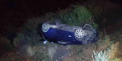 Alanya’da Otomobil Şarampole Yuvarlandı: 1 Kişi Yaralandı