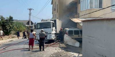 Alanya’da Freni Boşalan Çöp Kamyonu Dehşet Saçtı