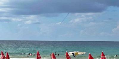 Alanya Açıklarında Tatilcileri Şaşırtan Hortum