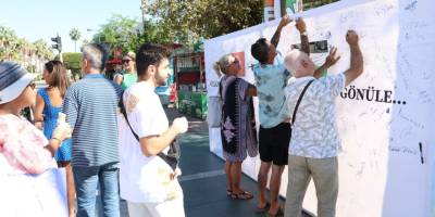 Alanya’dan Filistin’e gönülden destek