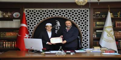 Alanya'da Hafızlar Belgelerine Kavuştu