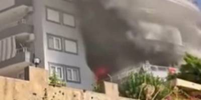 Alanya’da apartman dairesinde çıkan yangın paniğe yol açtı