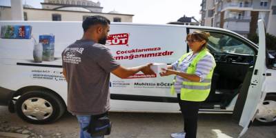 Antalya’da miniklere 773 bin litre umut: Halk Süt sürüyor