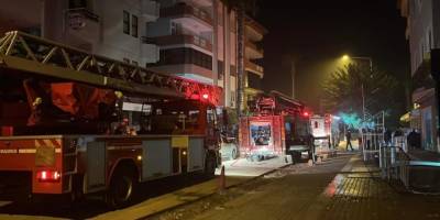Alanya’da personel lojmanında yangın paniği