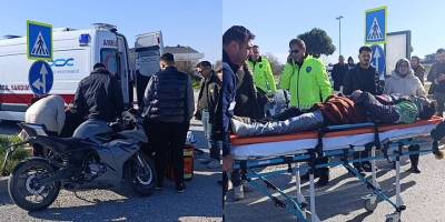 Manavgat’ta Motosiklet Devrildi: Sürücü Yaralı