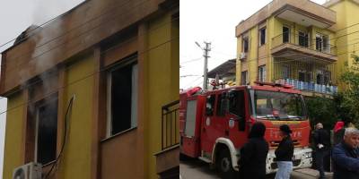 Kepez’de daire yangını paniğe neden oldu