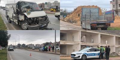 Antalya’da Dalgınlık Kazayla Bitti: Minibüs Kamyonete Çarptı