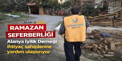 Alanya İyilik Derneği Kapı Kapı Kumanya Dağıtıyor