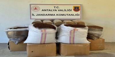 Gazipaşa’da Yolcu Otobüsünde 500 Kg Kaçak Tütün