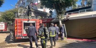 Alanya’da Otelin Kazan Dairesinde Yangın