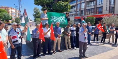 Alanya'da İsrail Protestosunda Süreli Değil Kalıcı Ambargo Talebi