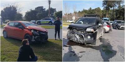 Manavgat’ta Kavşakta Çarpışma: 2 Kişi Yaralandı