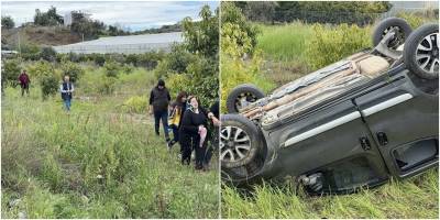 Gazipaşa’da araç takla attı: Sürücü yaralandı